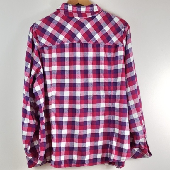 Sonoma Plaid Pearl Snap Long Sleeve Flannel - Picture 4 of 6
